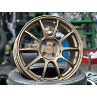 NEW 17X7.5J AOW ZE40 Rim (set of 4) Bronze 4X100 for Vios Yaris City Jazz Myvi Ativa Mazda 2 MX5