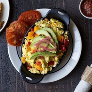 美國LODGE 美國製橢圓形耐鏽鑄鐵煎烤盤-270ml HMSOV