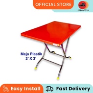 P2U 3V meja petak plastik/ meja / meja makan / meja kedai makan / meja plastik