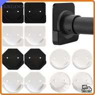 KKGOO 2pcs Shower Curtain Rod Universal Wall Adhesive No Drilling Stick Screw Fixation Shower Rods H