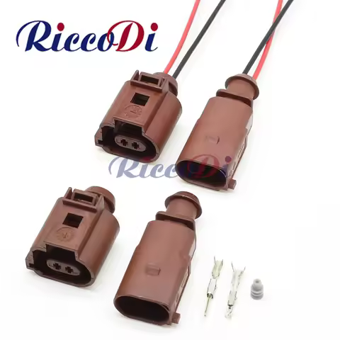 1 Set Auto Connector Electric Hand Brake Rear Brake Wheel Cylinder Motor Plug 1J0973802 1J0973702A 1
