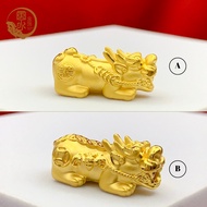 风水金饰 | 999足金貔貅(小) | 999 Gold Pixiu Beads(S)| Gold999