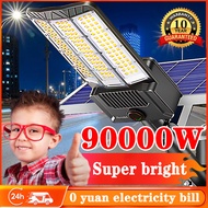 90000W Solar Light Outdoor Waterproof Aluminium Alloy White/Warm Light Street Lights 320° Wide Angle