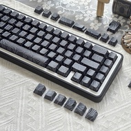 PBT Keycaps Side Print Backlit Keycap Topographic Dye-Sub Key Caps Cherry Profile for Mx Gamer Mecha