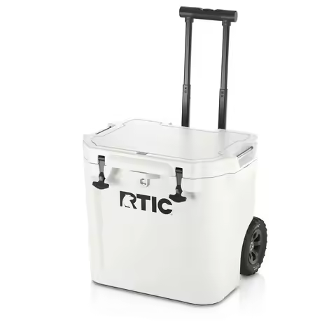 45 QT Wheeled UltraTough Cooler Hard Insulated Portable Ice Chest Box for Beach, Drink, Beverage, Ca