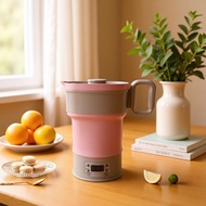 110V220V Foldable Kettle Business Trip Portable Kettle Travel Silicone Kettle Touch Thermal Insulati
