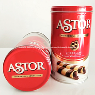 Astor Chocolate Wafer Stick 330gr Renyah Rasa Coklat Astor Kemasan Kaleng 330 gram Waters Stik Cokel