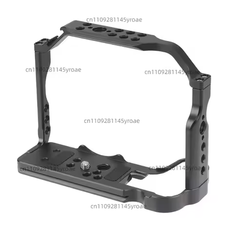 Camera Cage for Canon EOS R10 Camera L Bracket Base Plate Extension Frame Case with Cold Shoe Mount 