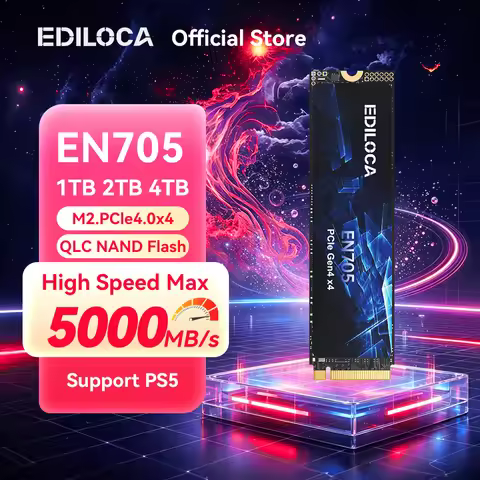 Ediloca EN705 SSD M.2 2280 1TB 2TB PCIe Gen4.0x4 5000MB/s Internal Solid State Drive PS5 Dynamic SLC