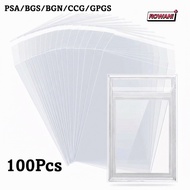 ROWAN1 100 Sheets PSA BGS Card Brick Film, Transparent Strong PSA BGS Slab Sleeve,  Waterproof Durab
