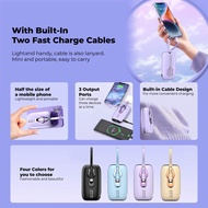 PINENG PN-876PD 10000mAh Built in Cable Fast Charging 22.5W Powerbank