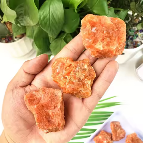 Natural Sunstone Raw Stone Crystal Stone Home Decoration and Aromatherapy Stone, Crystal Natural Raw