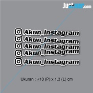 Sticker Akun IG Account Sosmed Custom