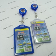GANTUNGAN YOYO ID CARD HANGER WITH TRANSPORTATION LOGO - 2-CARD RUBBER ID CARD HOLDER