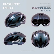 New!! Route Pro 2025 หมวกมาตรฐานความปลอดภัยยุโรป สวมใส่สบาย ระบบล็อคแม่เหล็ก FidLock ฟองน้ำ Ionic+ ป