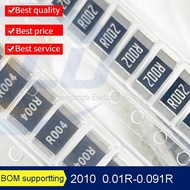 50pcs 2010 SMD Resistor 5% R010-R091 3/4W  R100-R910 0.02R 0.03R 0.05R  0.082R 0.01R 0.02R 0.05R  Sm