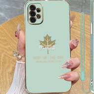 Casing Case Samsung Galaxy A13 4G A23 A53 A73 5G Case Design Square Shape Mobile Phone Case Soft Plating Shockproof  Case Cover