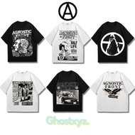 Ghostxyz T-Shirt Agnostic Front Black White Oversize Vintage Tee