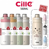 CILLE 316SS Water Bottle with Holder | Insulated Vacuum Flask | High School & Uni Student Essentials