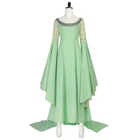 The Lord of the Rings Arwen Costume Green Dress Halloween Costume Masquerade Carnival Party Cosplay 