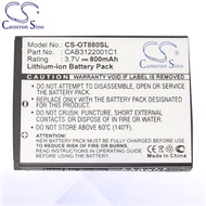 CS Battery For Alcatel One Touch 710 / 710A / 710D / 768 / 806 / 807 Battery OT880SL