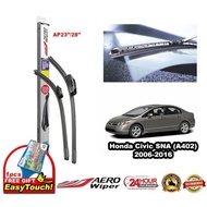 Honda Civic FD SNA (A402) 2006-2016 Aero Wiper 2PCS-(23"/28") [Free Gift}