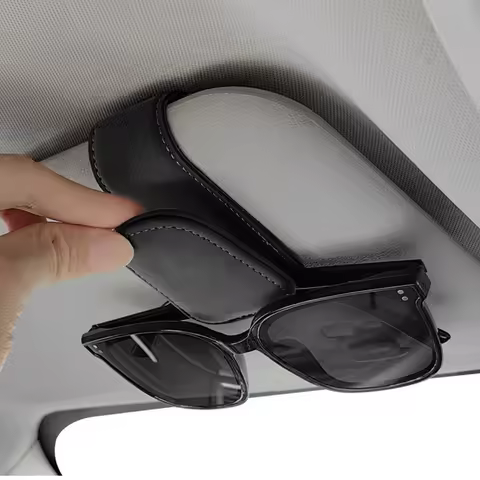 Suede Car Glasses Holder Universal Sun Visor Sunglasses Clip for BMW Logo E36 E38 E39 E46 E60 E61 E7