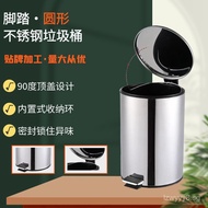 Manufacturer Wholesale Stainless Steel Pedal Trash Can Indoor Trash Can Bathroom Pedal Bin Living Ro