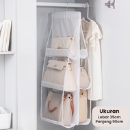 Inaso Rak Gantung Tas 6 Sekat 8 Sekat / Gantungan Tas / Bag Storage / Bag Organizer / Tempat Penyimp