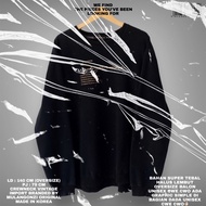 Mulangonzi original/black sweater/oversize sweater/Korean style/Korean sweater/sweater/crewneck/over