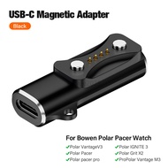 KYBD - Type C Magnetic Charger Adapter 90 Degree Watch Charging Adapter for Polar Pacer /Pacer Pro f