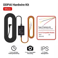 Ddpai 12/24V micro USB car charger parking surveillance time lapse 4m hard wire hardwire kit for ddp