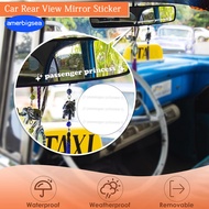 [AME]3Pcs/Set Passenger Princess Car Sticker Self-adhesive Universal SUV Auto Rearview Mirror Letter Decoration Decal Car Interior Accessories