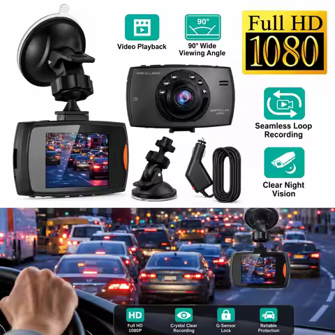 1080P Car DVR Camera Dash Cam Camcorder 90 Degree Angle Loop Recording Night Vison
