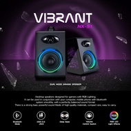 Nubwo NX-S1 Vibrant USB Bluetooth Gaming Speaker ลำโพงเกมมิ่ง ลำโพงคอม ลำโพงตั้งโต๊ะ ลำโพงบลูทูธมีไฟ