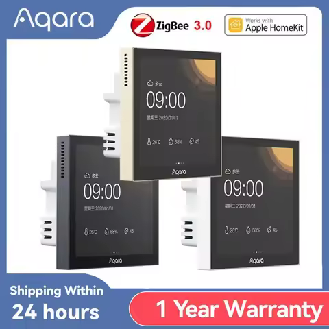 Aqara Scene Panel Switch S1 Zigbee 3.95"Smart Touch Screen AI Gesture Recognition Siri Voice Control