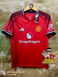 PWSL!! #เสื้อแมนยู เจ้าบ้าน 2025/26 สีแดง งานเทียบ แฟนบอล AAA เสื้อเปล่า+ทำฟูลออฟชั่น EPL