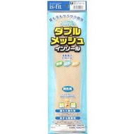 is-fit 雙層網眼鞋墊 男性用 24-27cm Morito