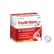 FEVITT NANO Pills Supplement Iron, Nourish Blood, Improve Anemia - Box of 100 Pills