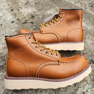 (Best Selling) Boots REDWING MOC TOE 8875 Yellow oil TANNED Full Kulit  Ultimate Quality Leather