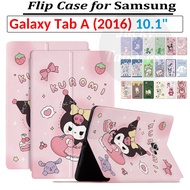 Cute Cartoon Style Flip Case PU Leather Stand Cover For Samsung Galaxy Tab A (2016) With S Pen SM-P580 SM-P585 A6 10.1" TabA 2016 SM-T580 SM-T585