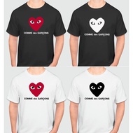 PLAY CDG T-Shirt Heart and Text