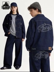 XLARGE 2026新款美式工裝復古休閒純棉刺繡棉質牛仔夾克外套