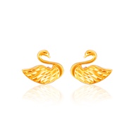 SK Jewellery SK 916 Swan Dance Gold Earrings