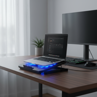 FIREWOLF S69 2-Fan Cooling Pad for Laptops 14-17 Inch, Notebook Stand  FIREWOLF S69 Pad Penyejuk 2-K