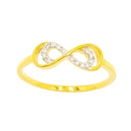 Happy Jewelry แหวนเพชรของแท้ อินฟินิตี้ ทองแท้ 9k 37.5% ME578