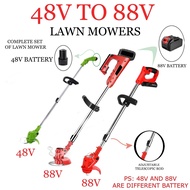 Lawn Mower 48V To 88V Rechargeable Lawn Mower Cordless Electric Lawn Mower Home Lawn GrassTrimmer Se
