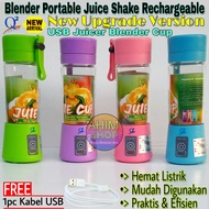 Q2 BLENDER Portable Electric Juice Shake Cup Rechargeable 350ml FREE Kabel USB 79cm NEW UPGRADE VERSION HEMAT LISTRIK Q2 6888