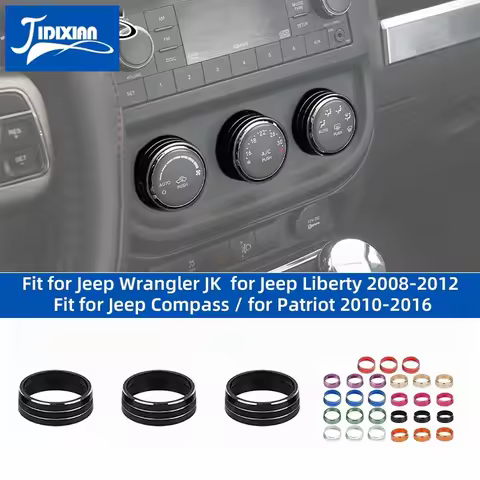 JIDIXIAN Fit for Jeep Liberty for Compass for Patriot for Wrangler JK Car Air Conditioning Switch Kn