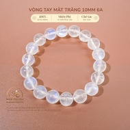 Jade Dan Tam - Moonstone Bracelet 10mm 6A - Water Element & Metal Element